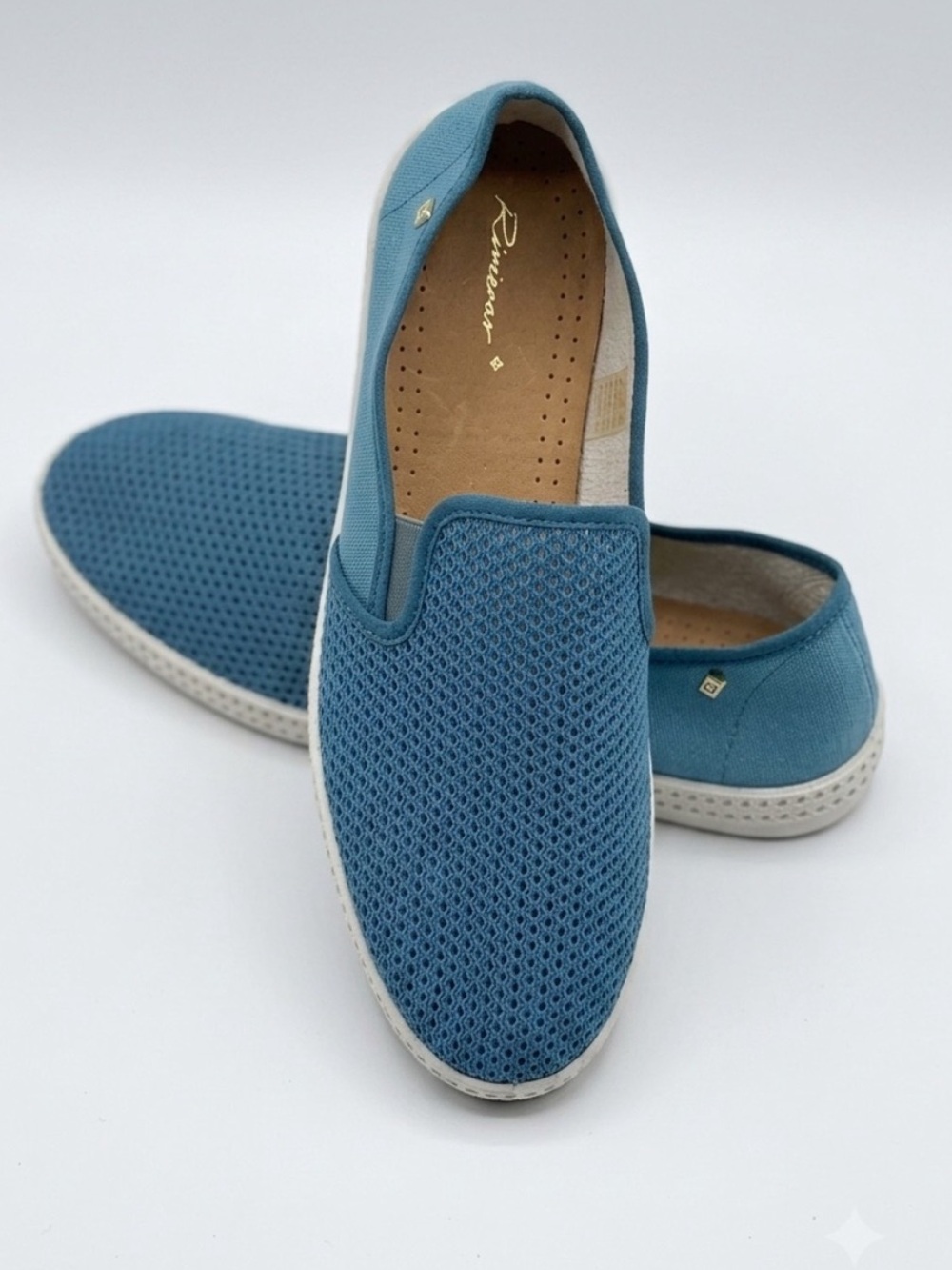 Rivieras Classic Toile & Filet Aqua Mesh Slip-On Loafers US 11 UK 10.5 EU 45